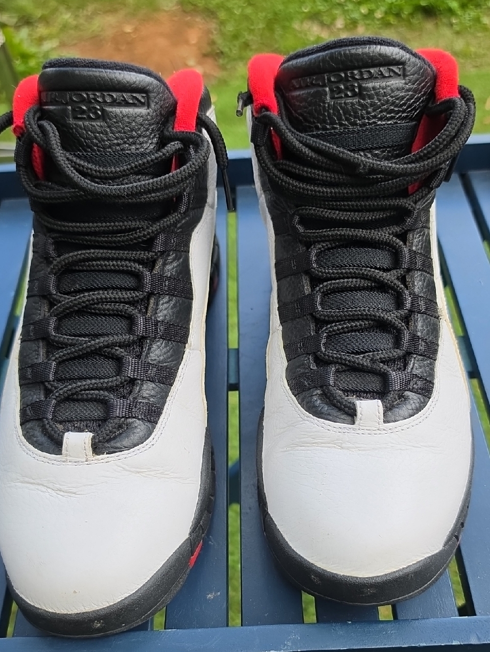 Jordan Men's Athletic Shoes White Black Red